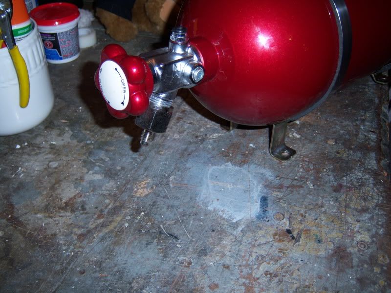 Nitrous Express Bottle custom painted red Hyundai Genesis Forum